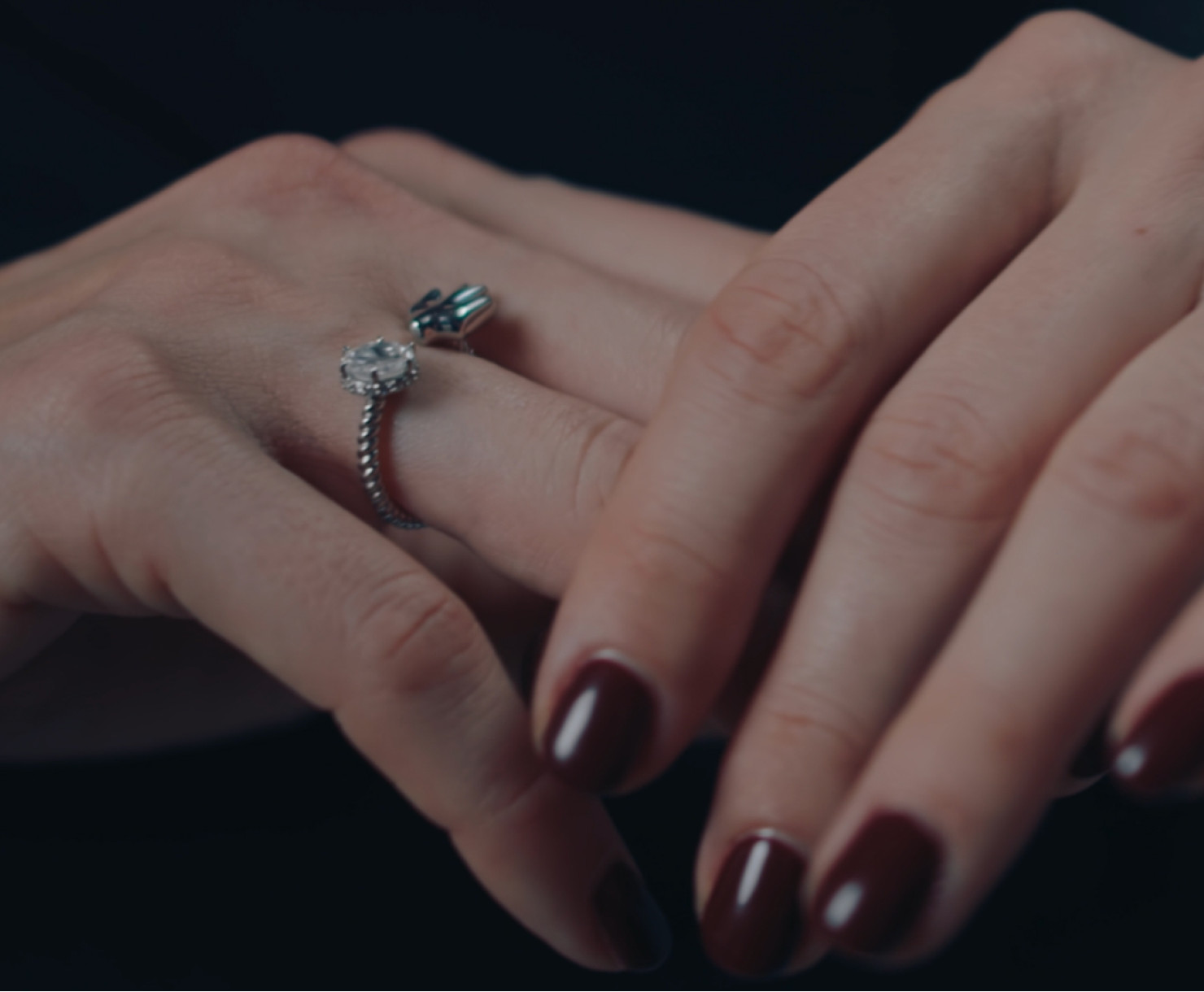 White gold ring with diamonds SOLO by GUNIA Project <span>2159</span>