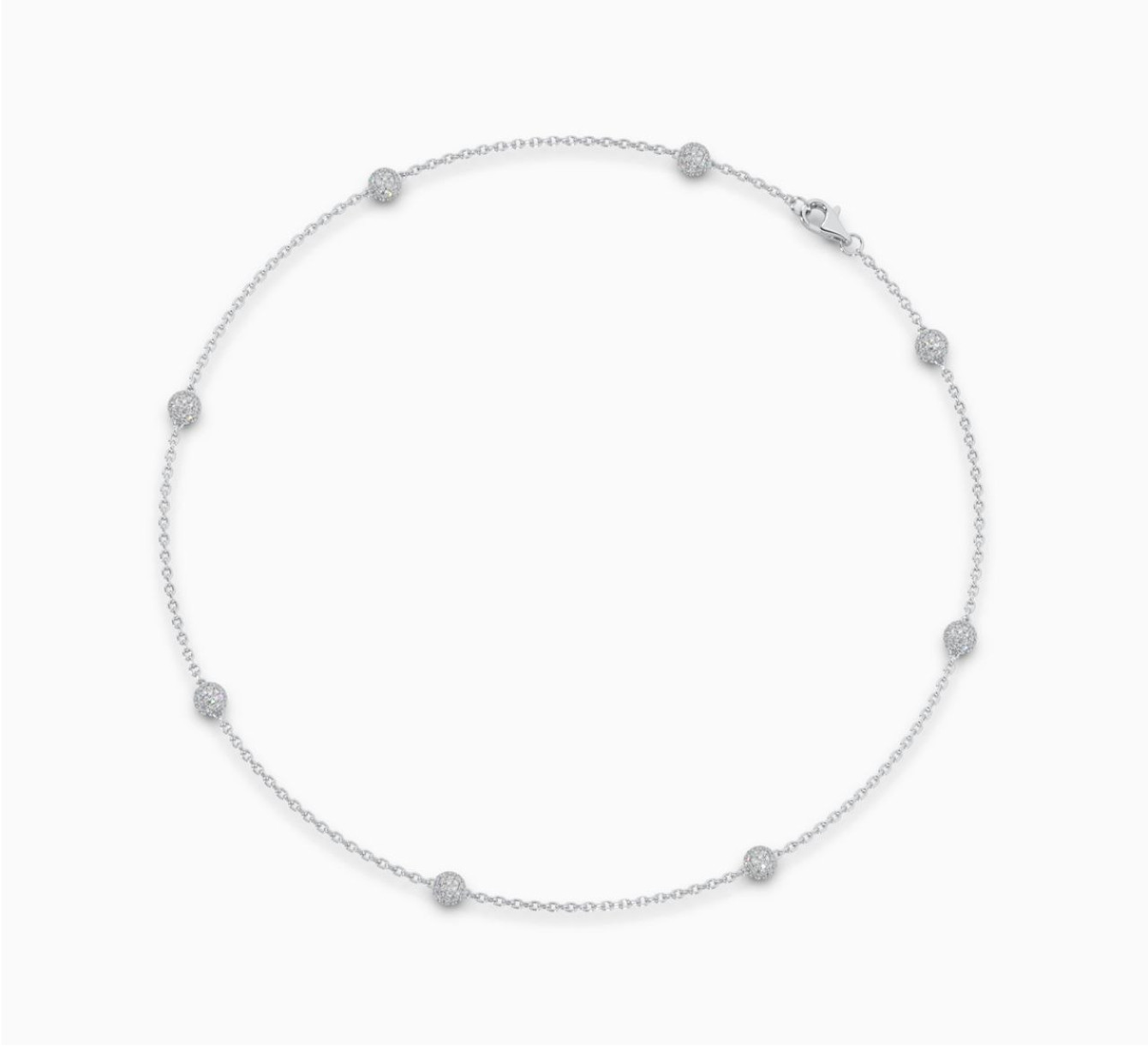 White gold necklace with diamonds Glow <span>2290</span>