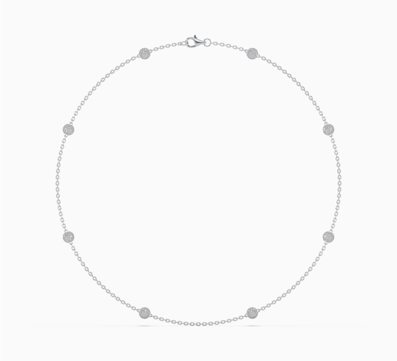 White gold necklace with diamonds Glow <span>2290</span>
