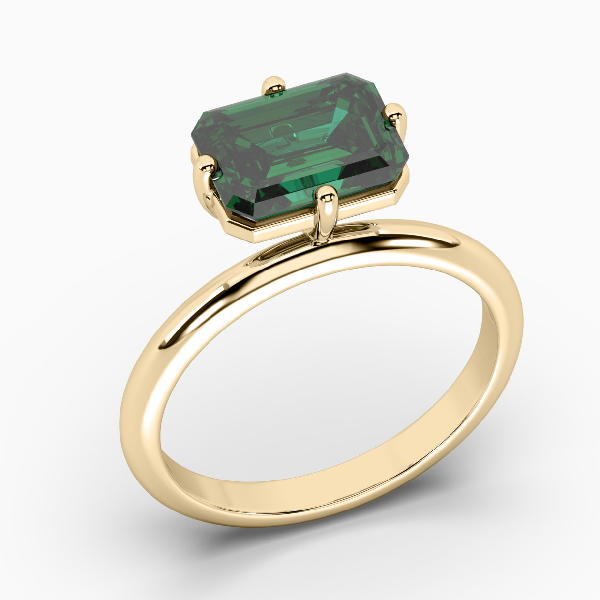 Yellow gold ring with emerald Evergreen <span>5005</span>