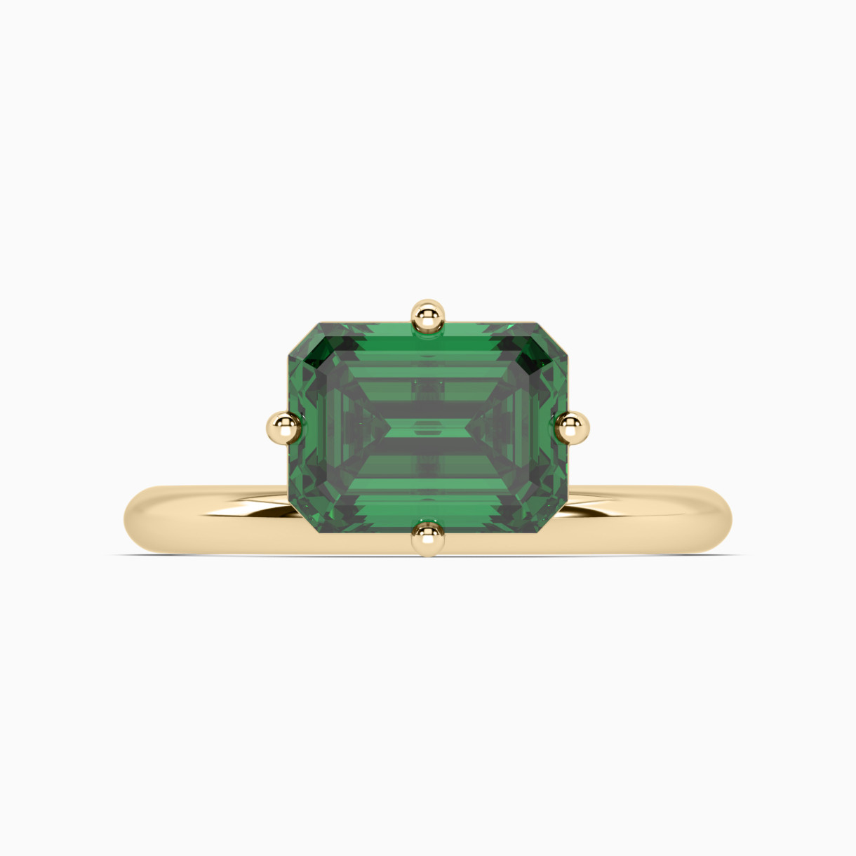 Yellow gold ring with emerald Evergreen <span>5005</span>