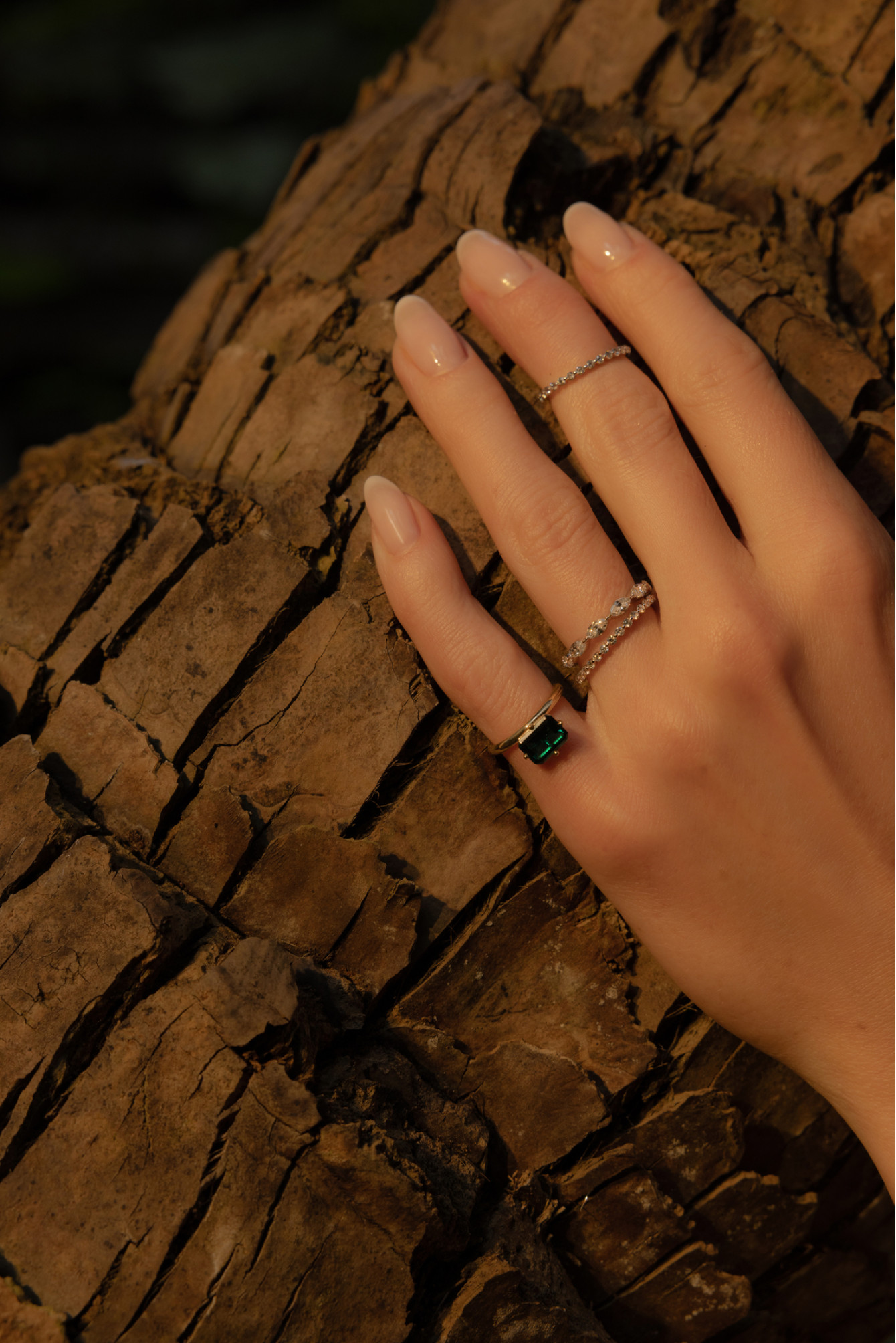 Yellow gold ring with emerald Evergreen <span>5005</span>