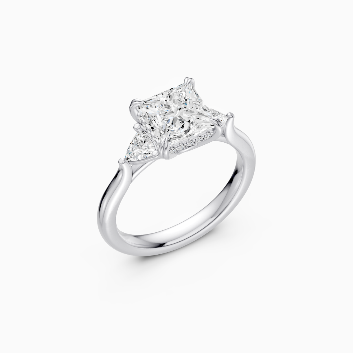White gold ring with diamond Signature <span>3004</span>