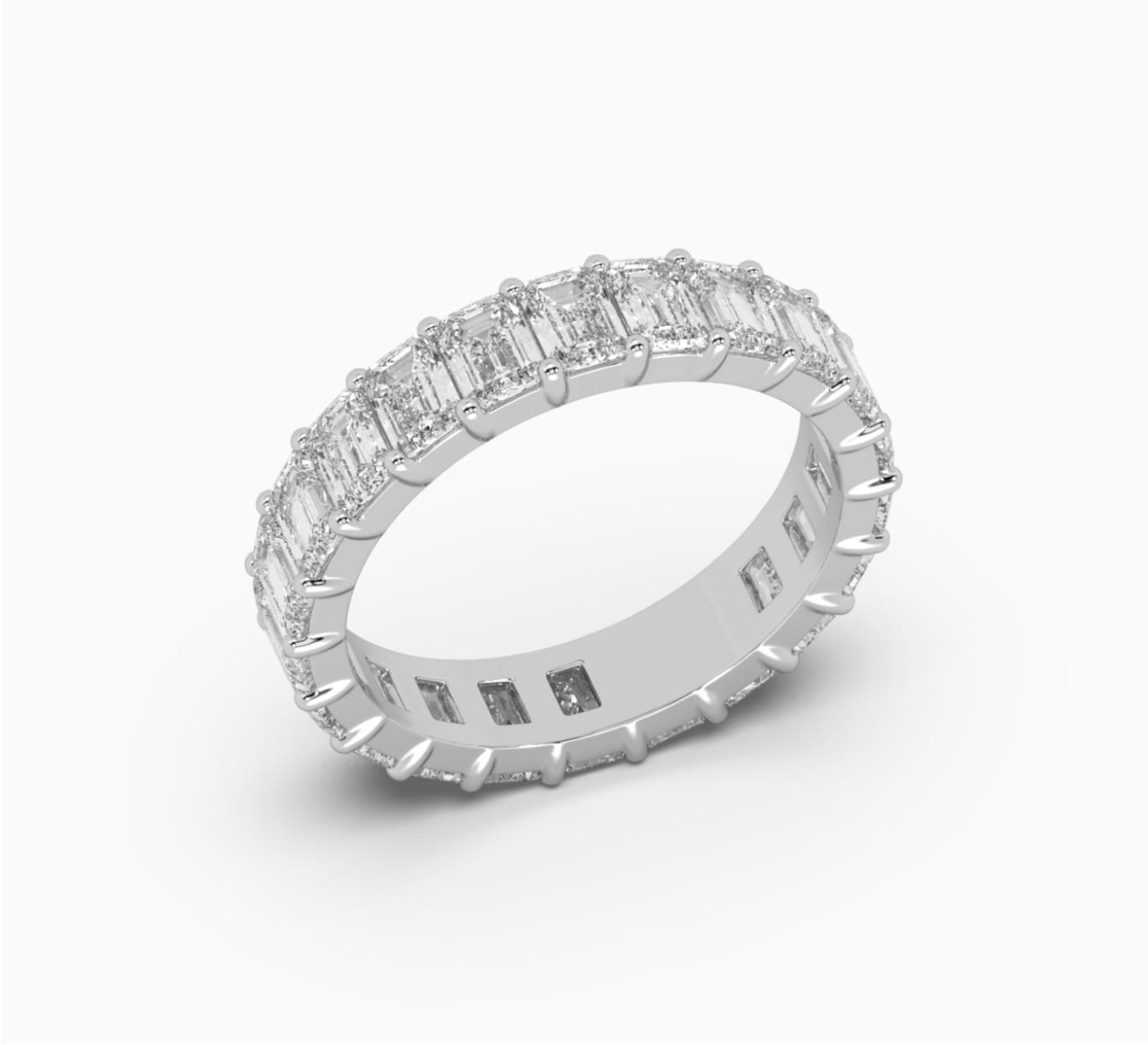 Каблучка з білого золота з діамантами Eternity Band <span>2023</span>