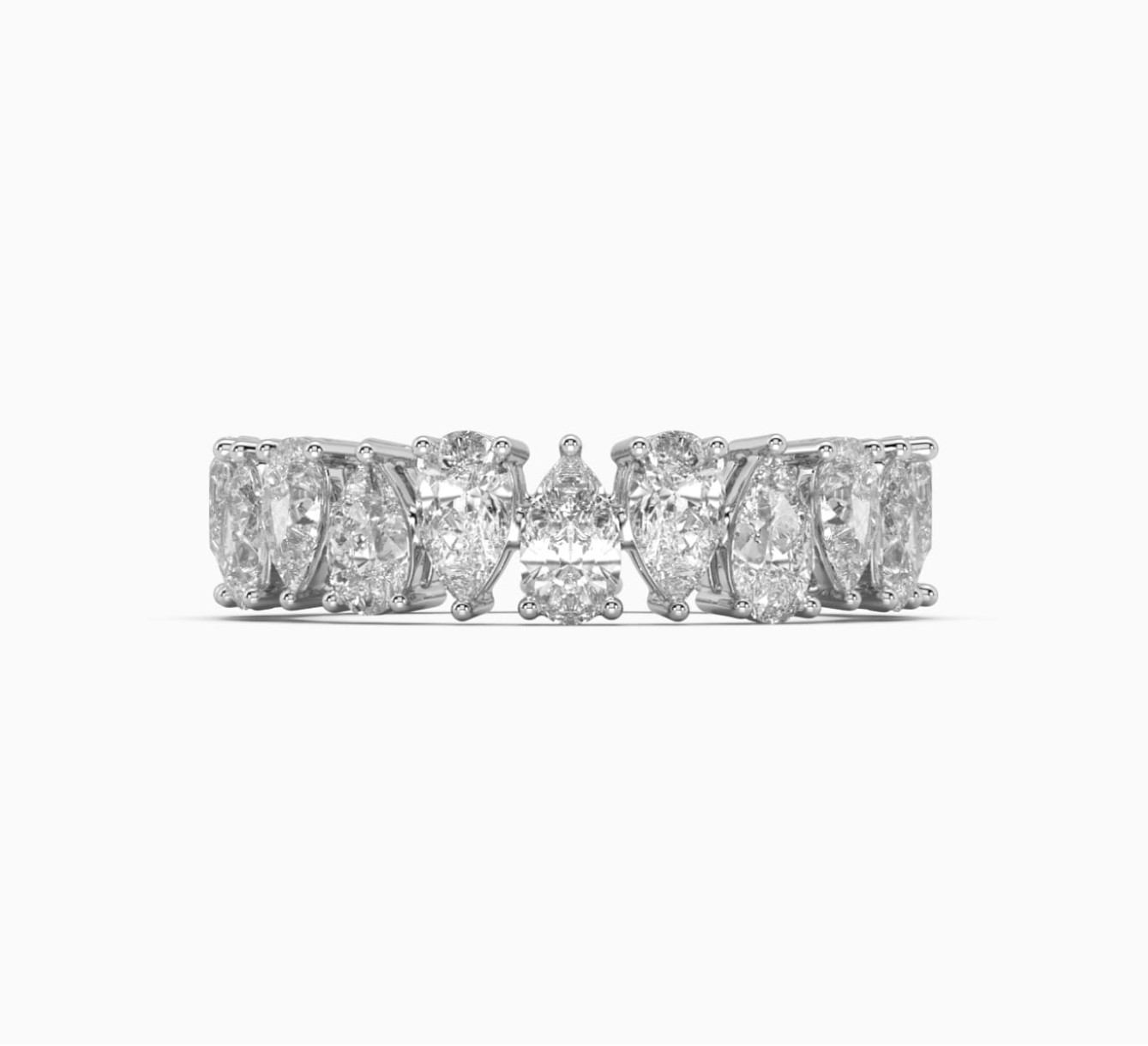 Каблучка з білого золота з діамантом Eternity Bands <span>2056</span>