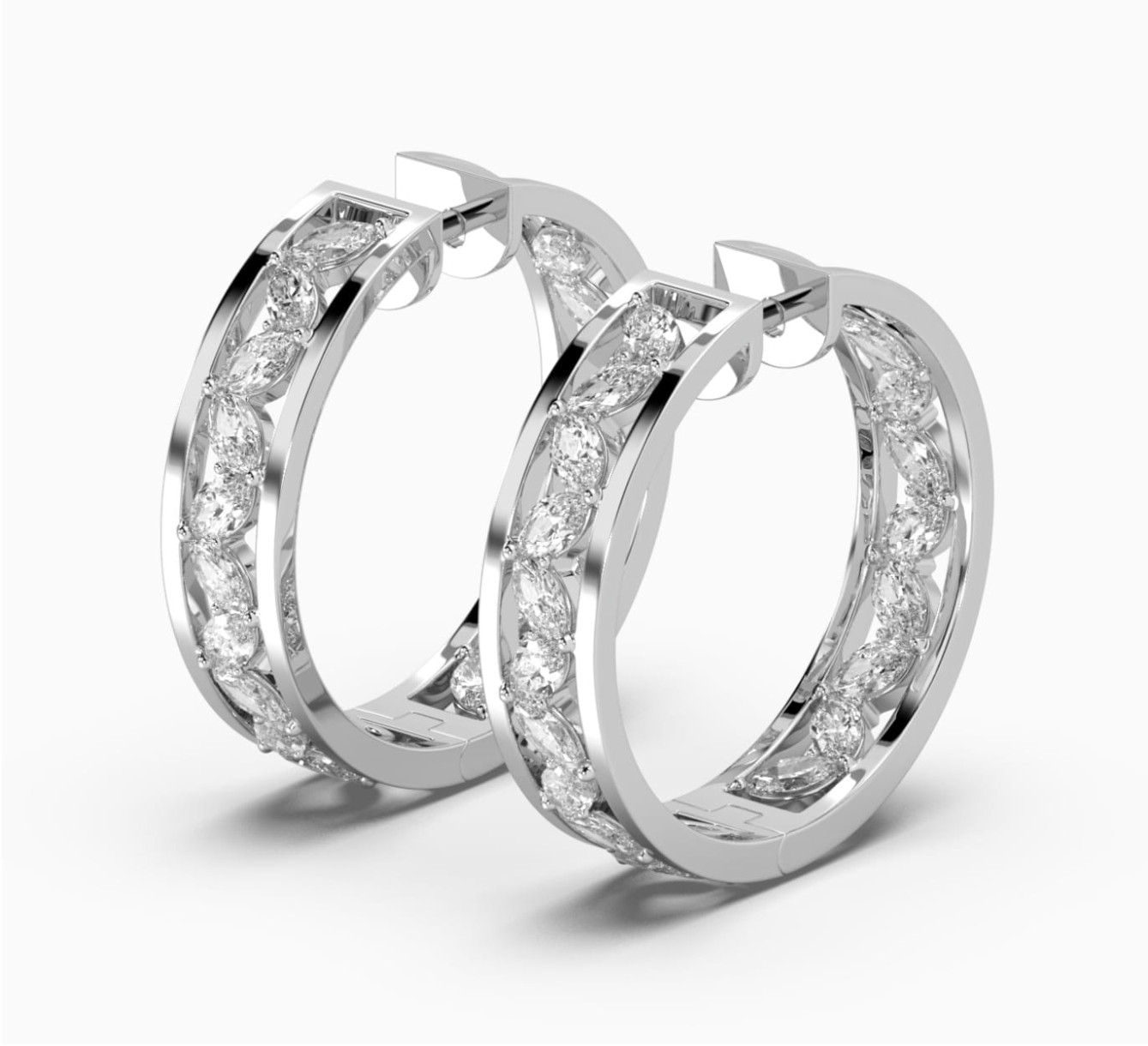 Earrings with diamonds bloom <span>2042</span>
