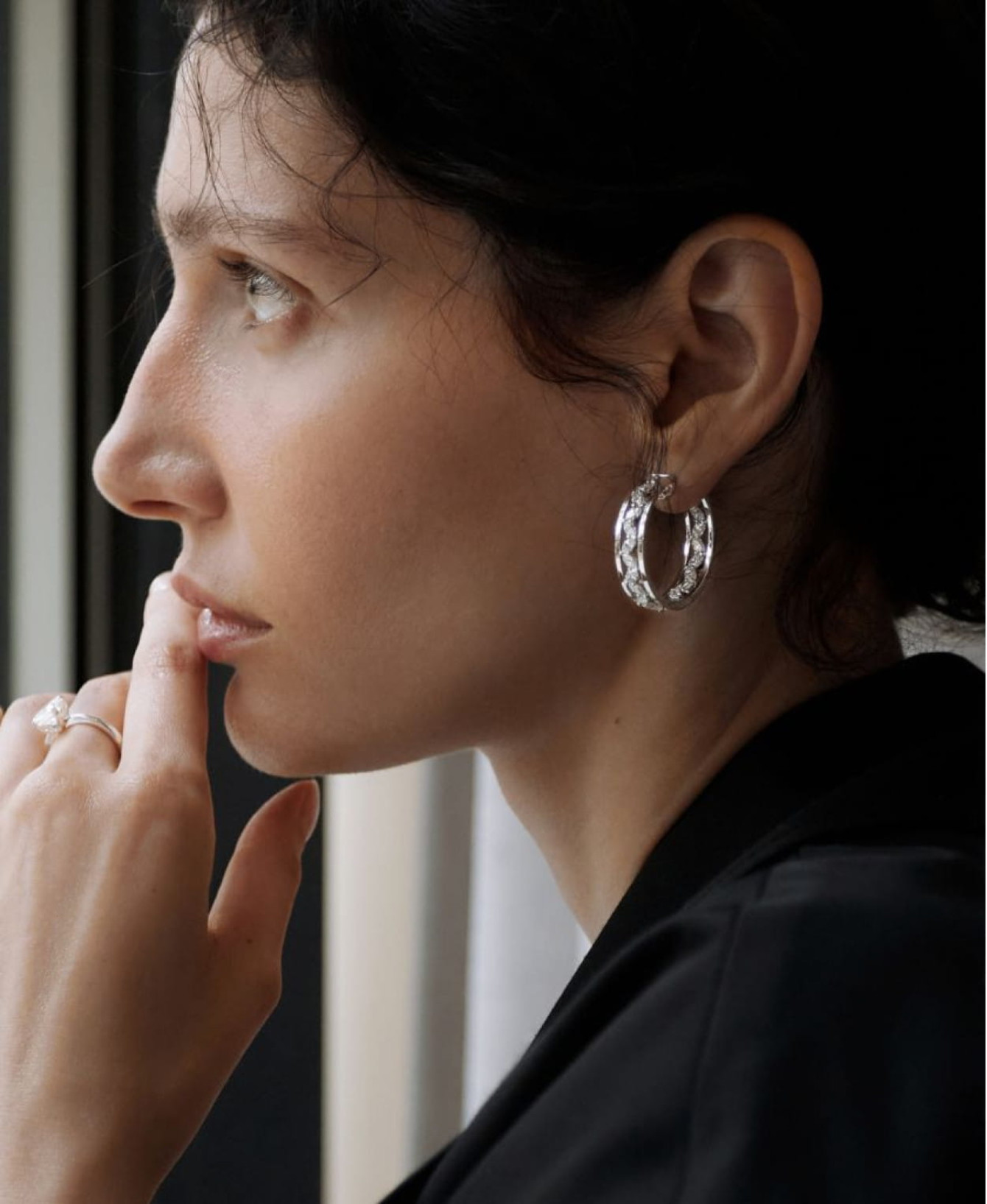 Earrings with diamonds bloom <span>2042</span>