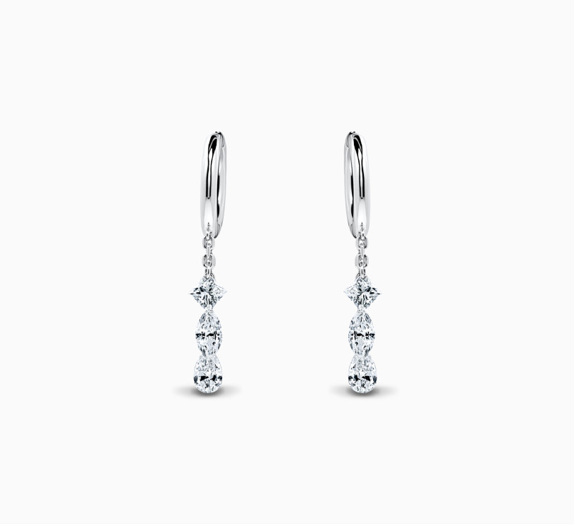 Earrings with diamonds Bloom