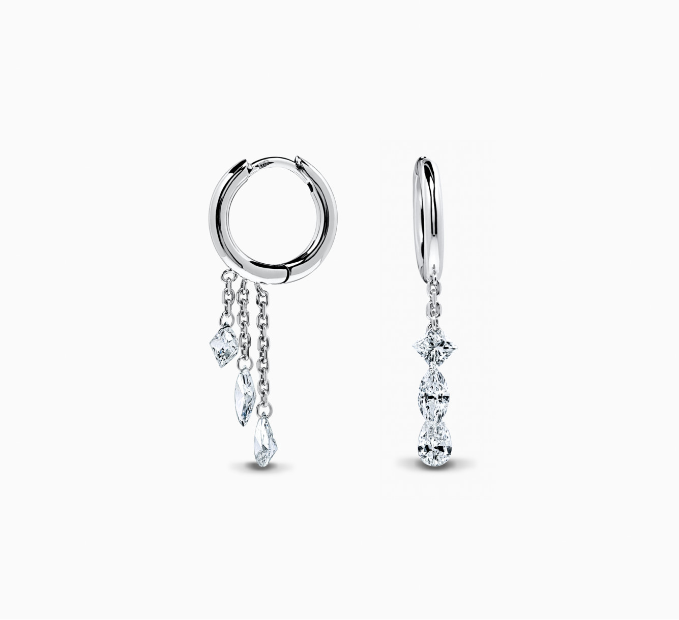 Earrings with diamonds Bloom <span>2064</span>
