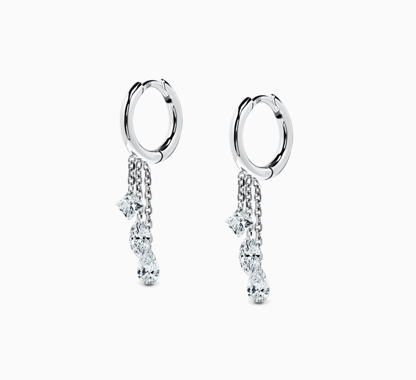 Earrings with diamonds Bloom <span>2064</span>
