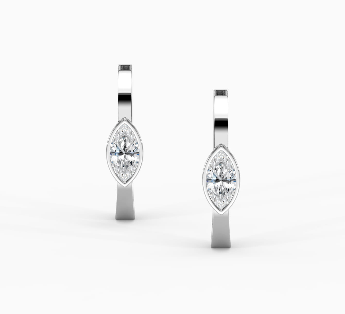 Сережки з білого золота з діамантами bloom <span>2254</span>