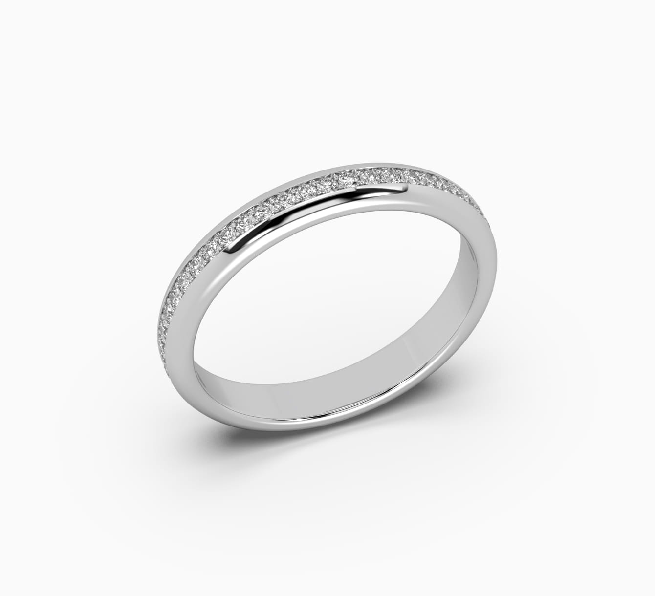White gold wedding ring with diamonds bridal <span>2166</span>