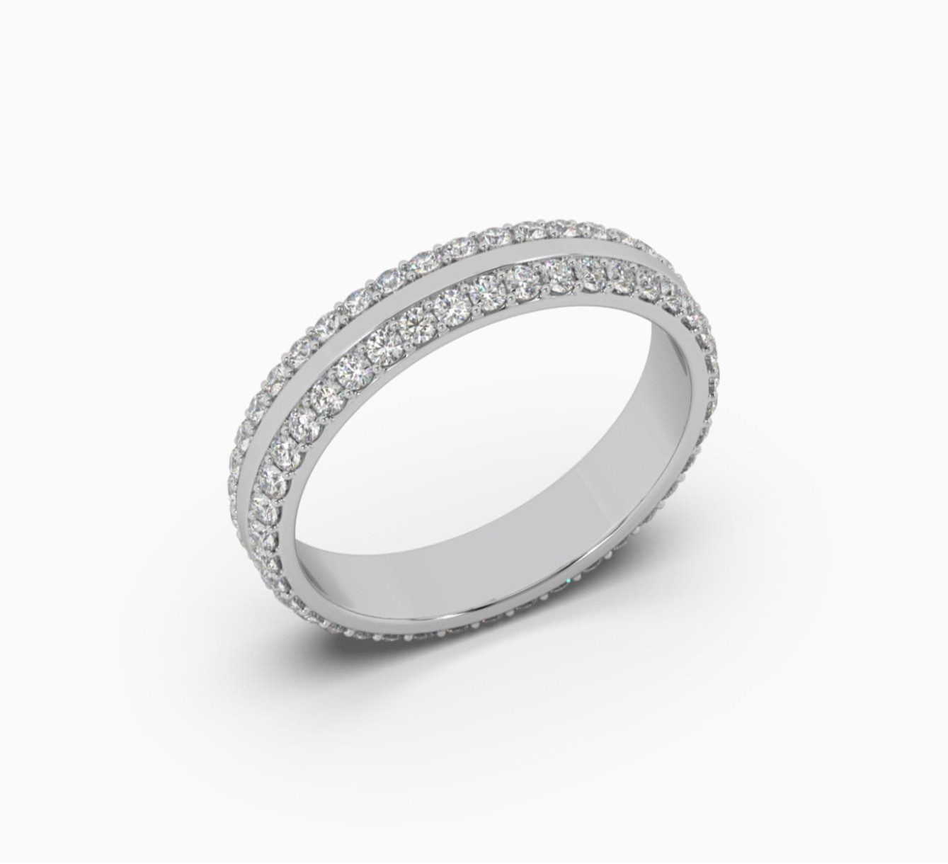 Обручка жіноча з білого золота з діамантами bridal <span>2217</span>