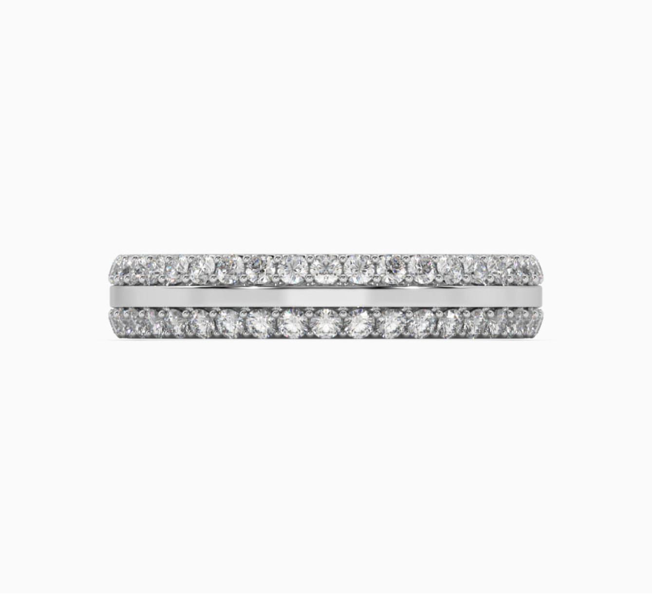 Обручка жіноча з білого золота з діамантами bridal <span>2217</span>
