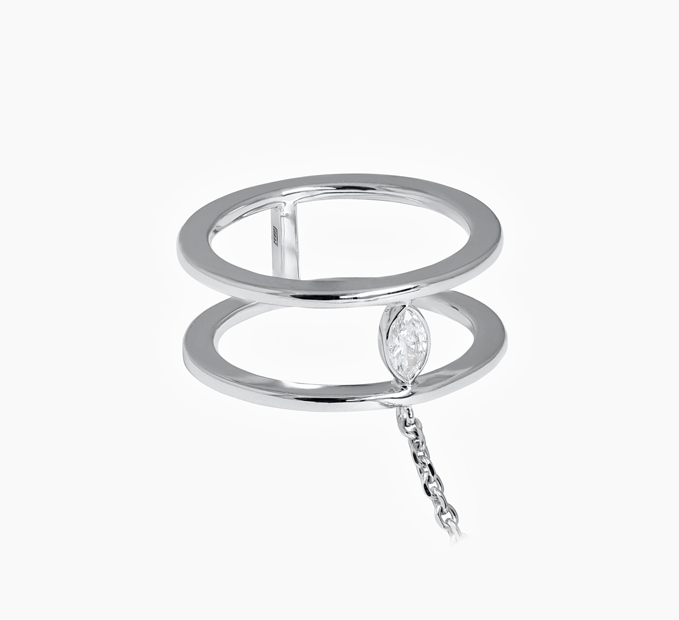 White gold bracelet with diamonds Comb <span>2039</span>