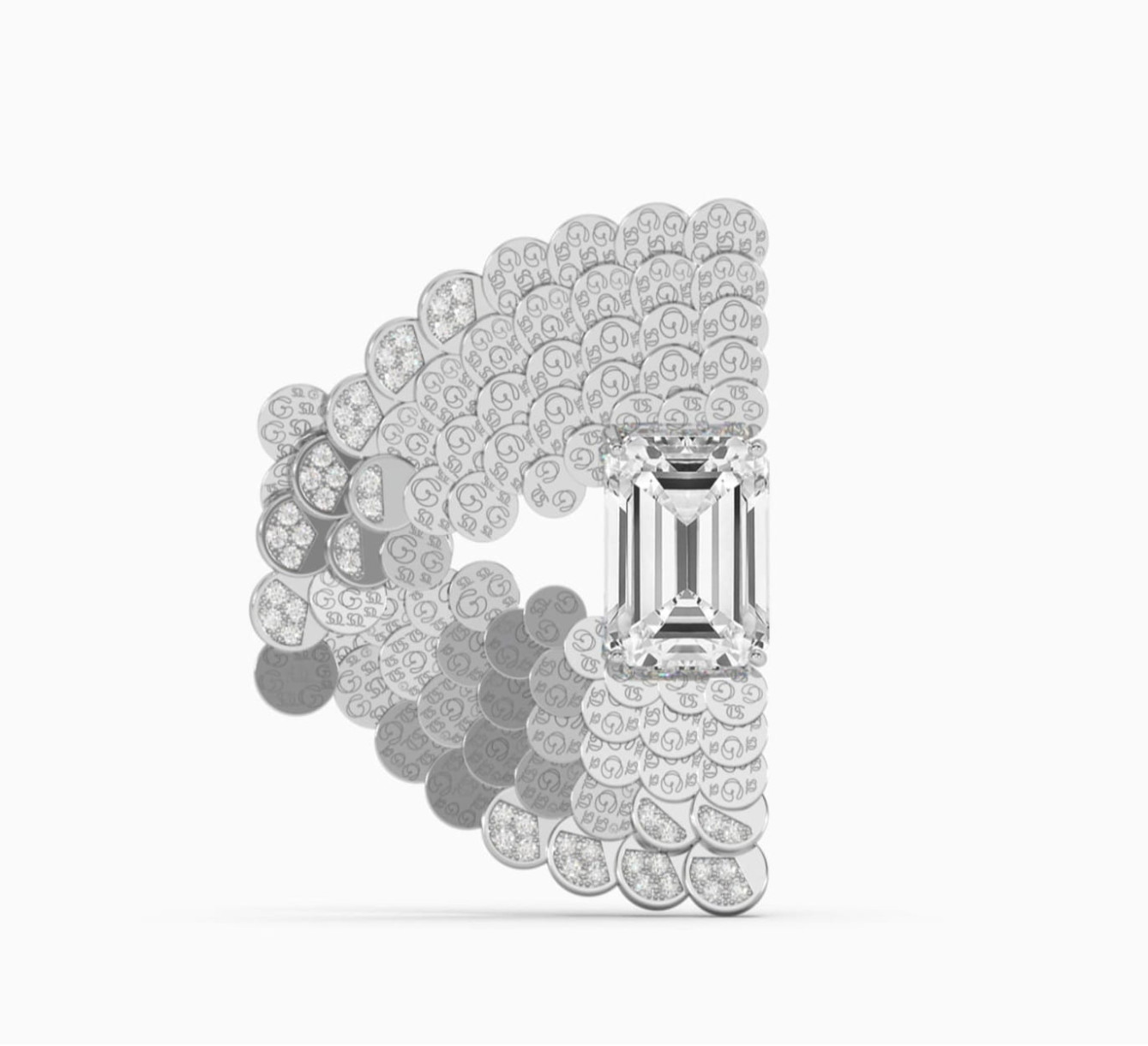 Брошка з білого золота з діамантами Core <span>4005</span>