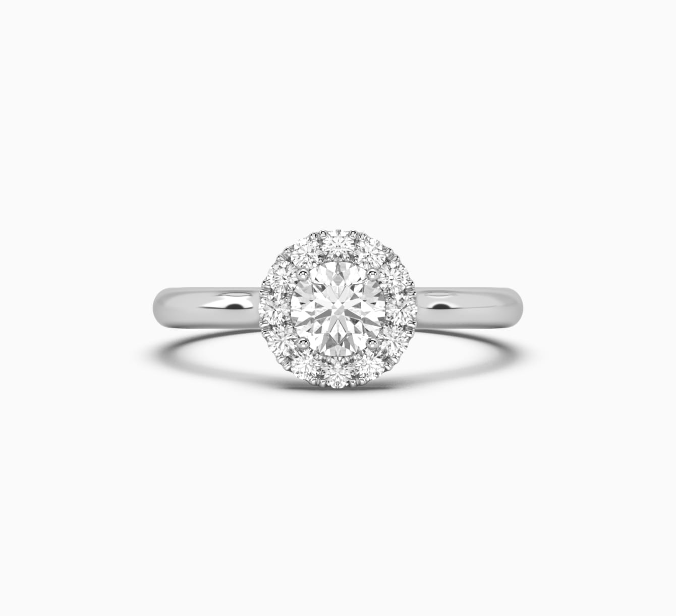 Каблучка з білого золота з діамантами glow <span>1006</span>