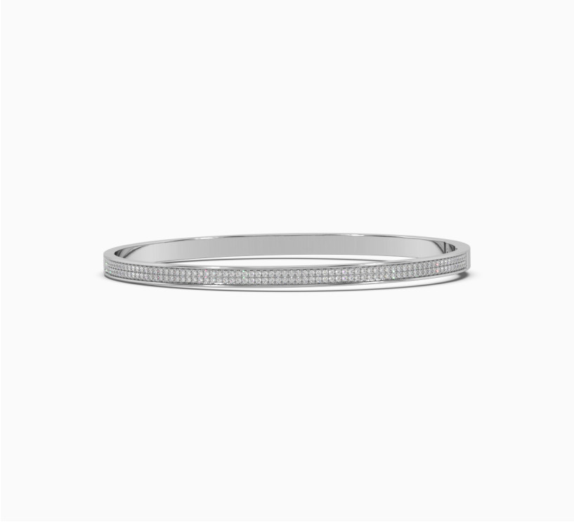 White gold bracelet with diamonds glow 2078