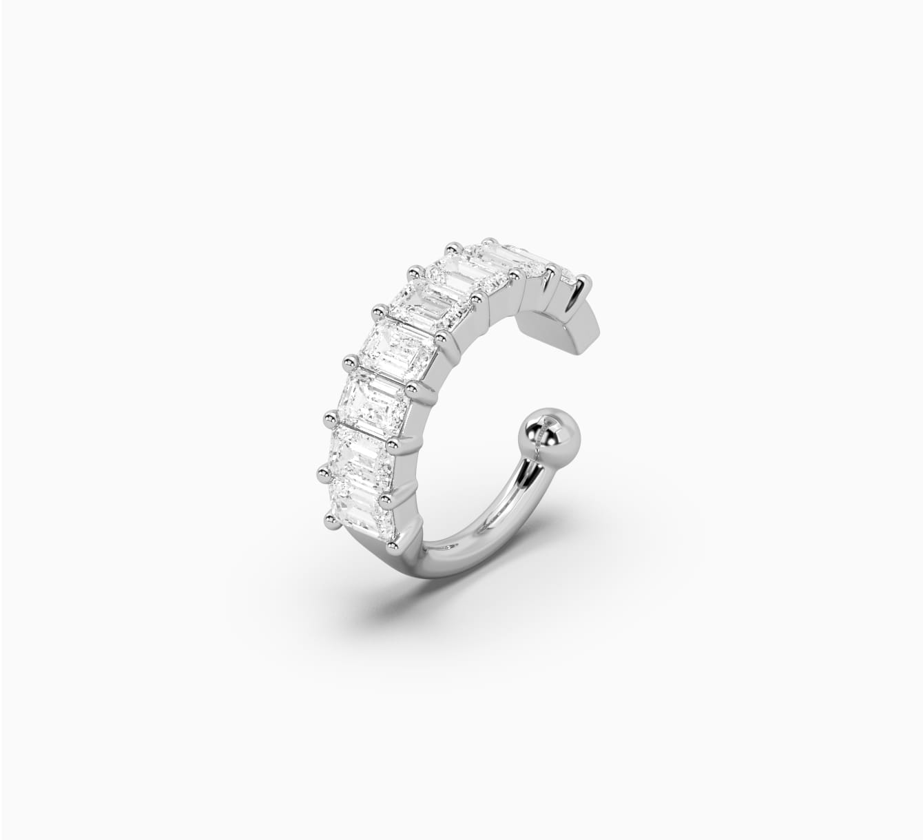 Сережка з білого золота з діамантами glow  <span>2186</span>