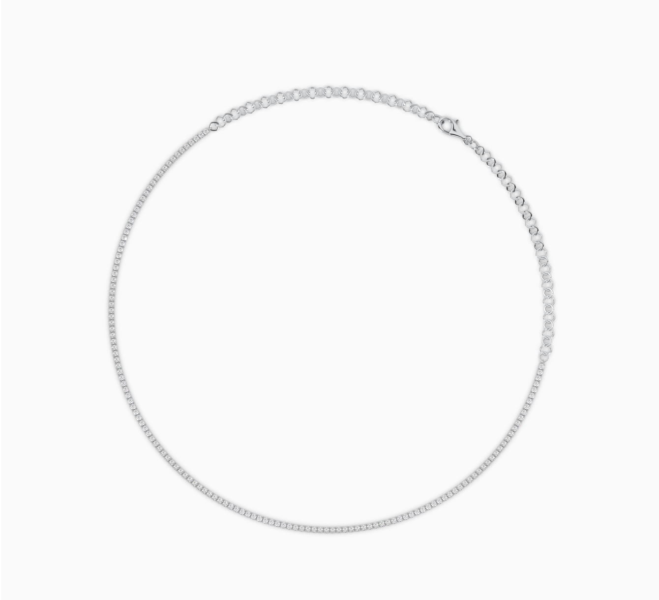 White gold necklace with diamonds glow <span>2275</span>