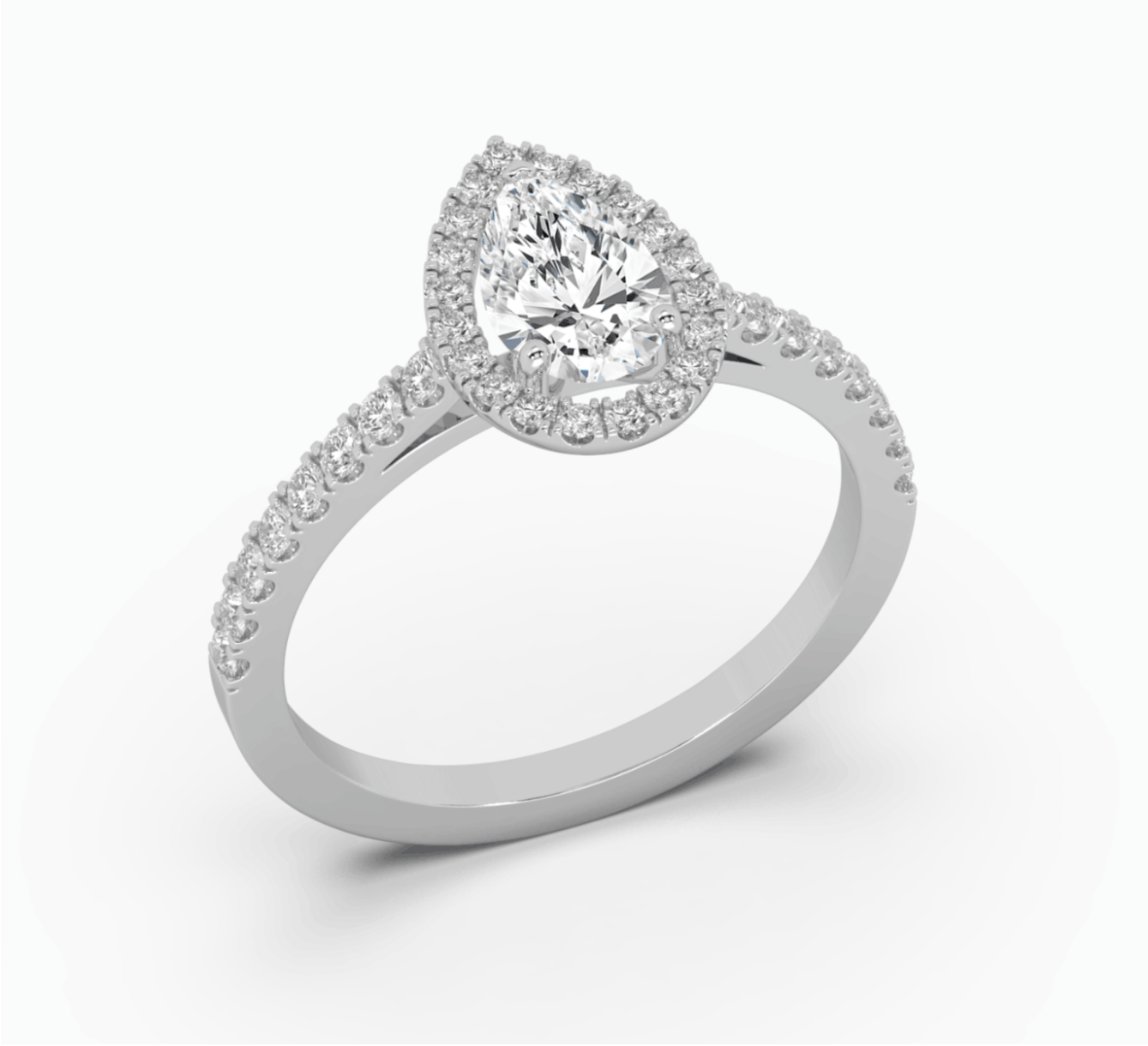  White gold ring with diamond glow <span>2291</span>