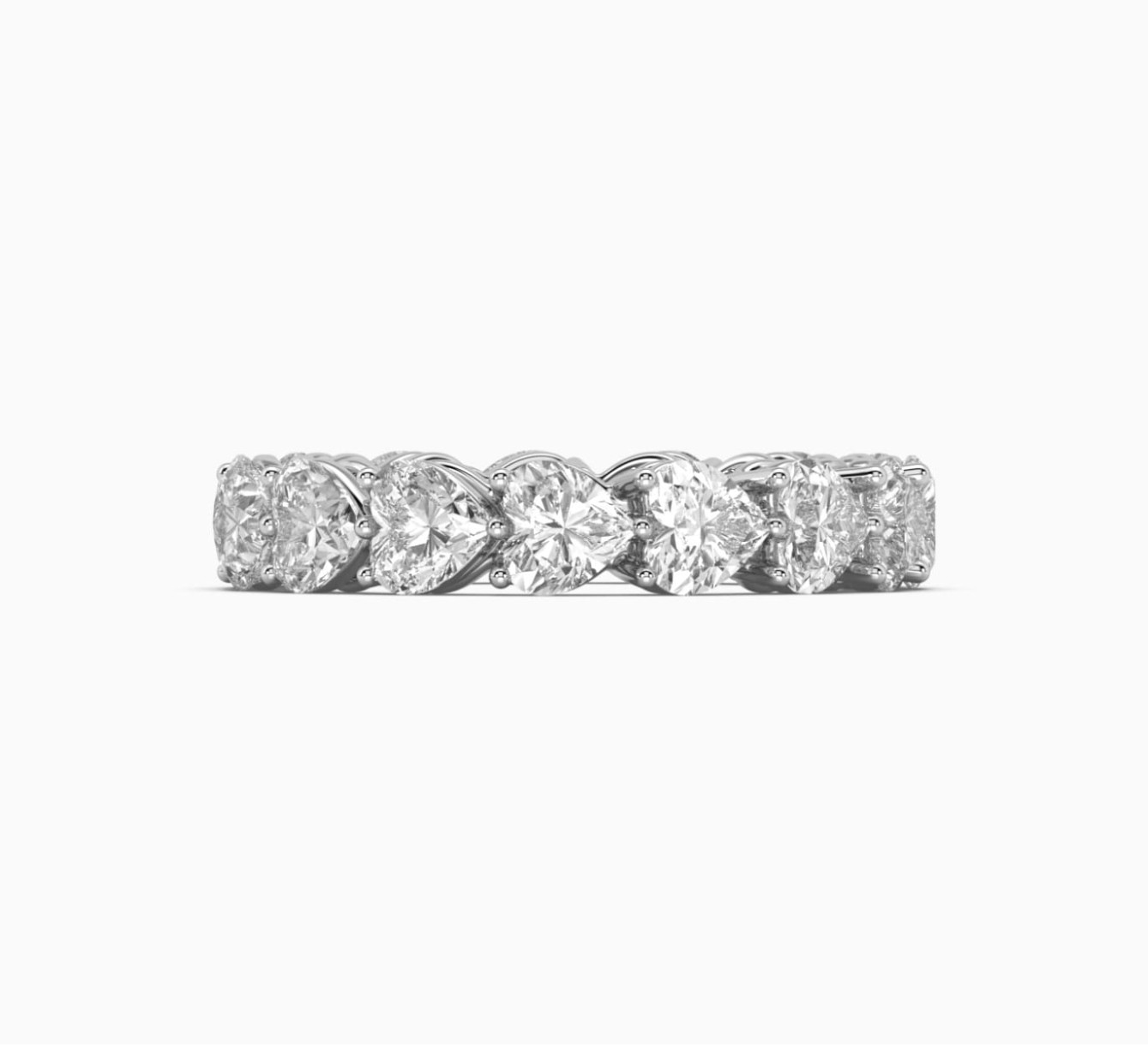 White gold ring with diamonds  HEARTS <span>2081</span>