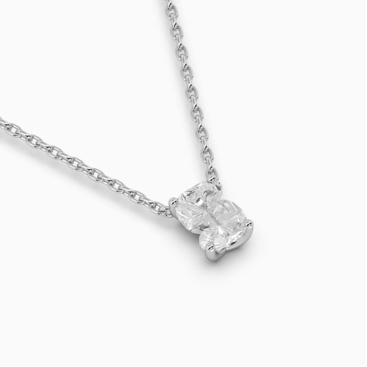 White gold necklace with diamond Letters S