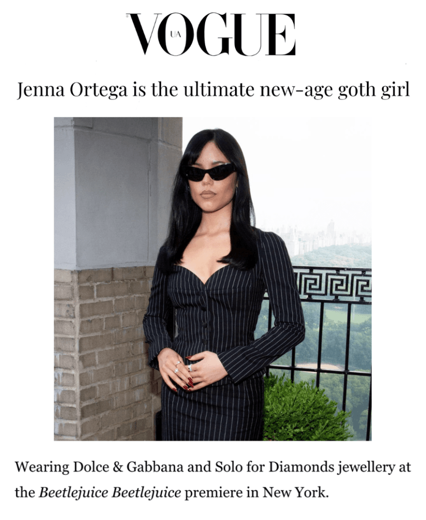 Jenna Ortega is the ultimate new-age goth girl