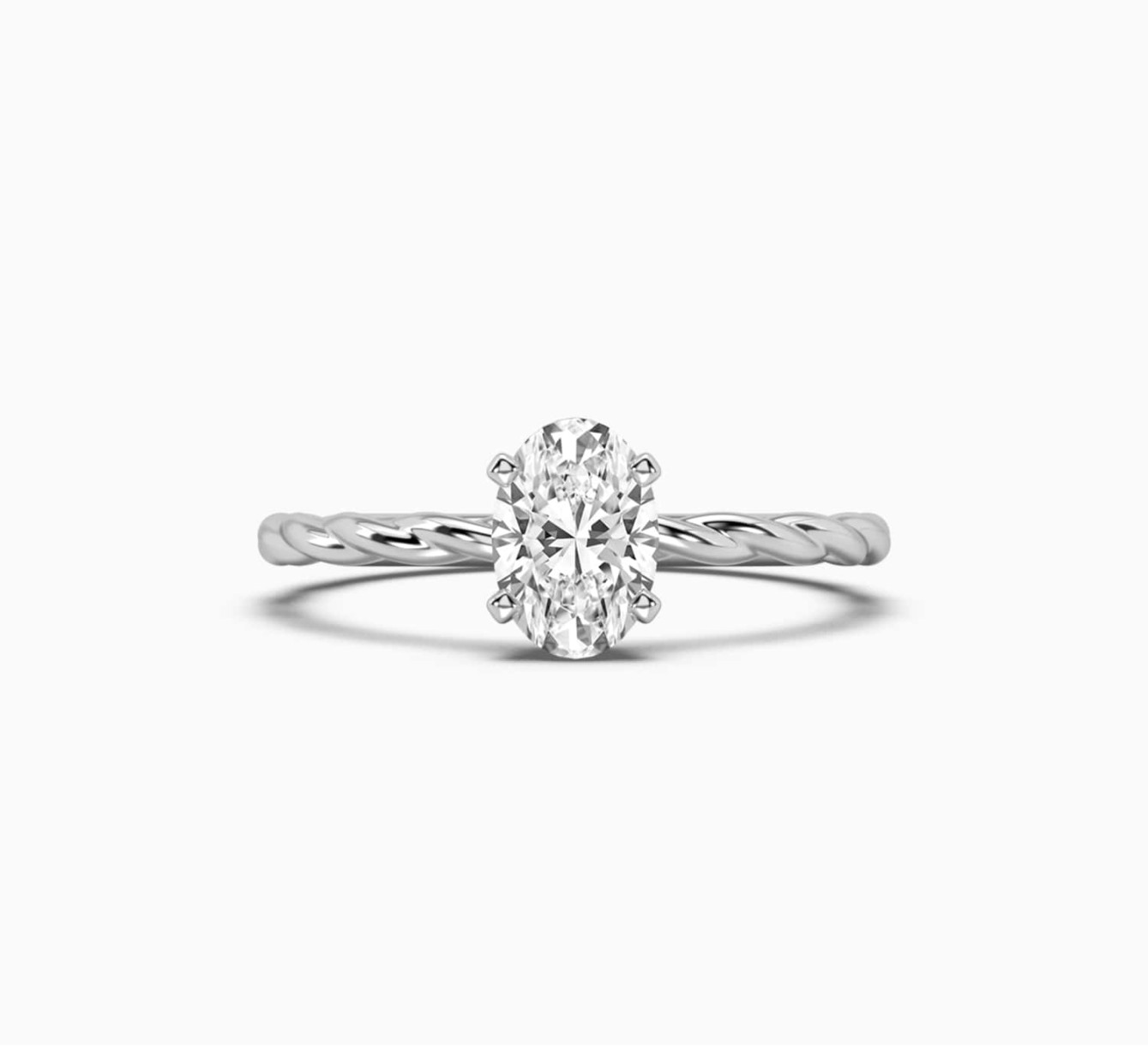 White gold ring with diamond mono <span>1009</span>