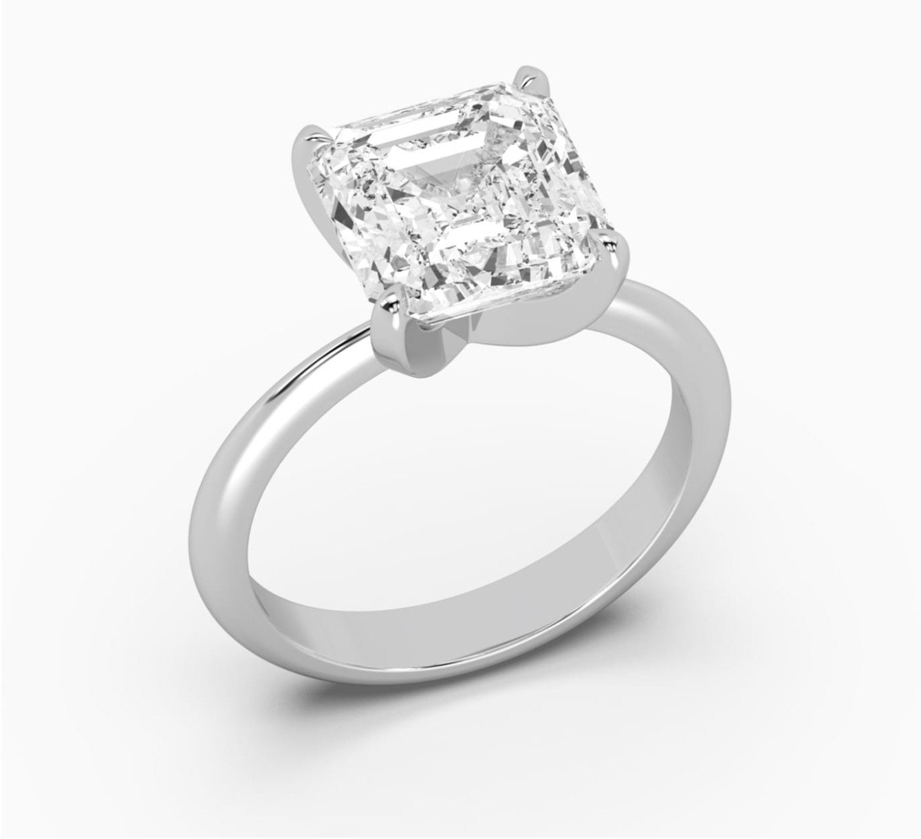 White gold ring with a diamond mono <span>2020</span>