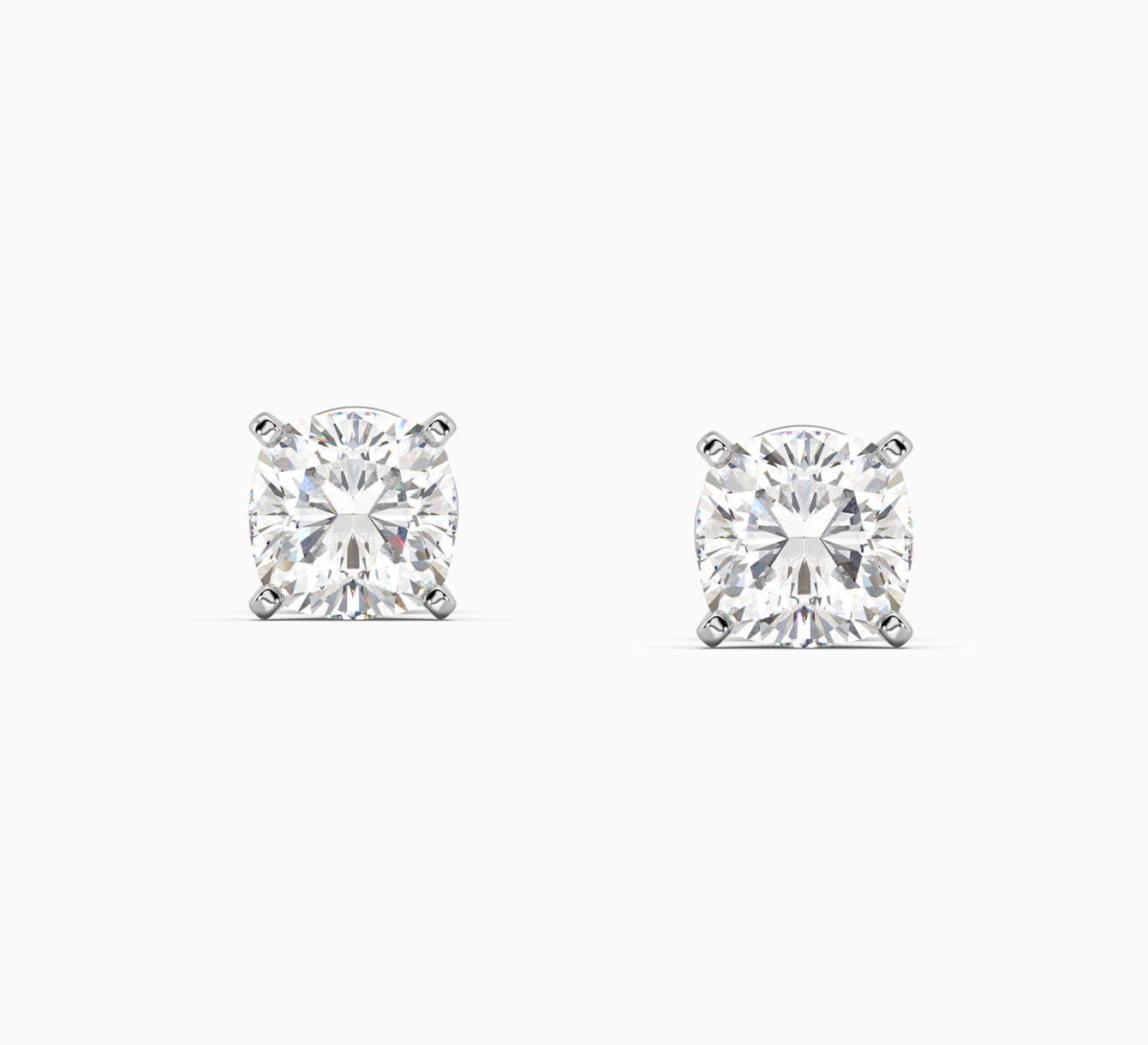  White gold earrings with diamonds mono 2053S