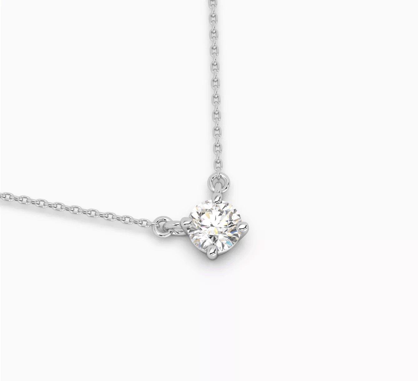 White gold pendant with diamond mono <span>2055</span>