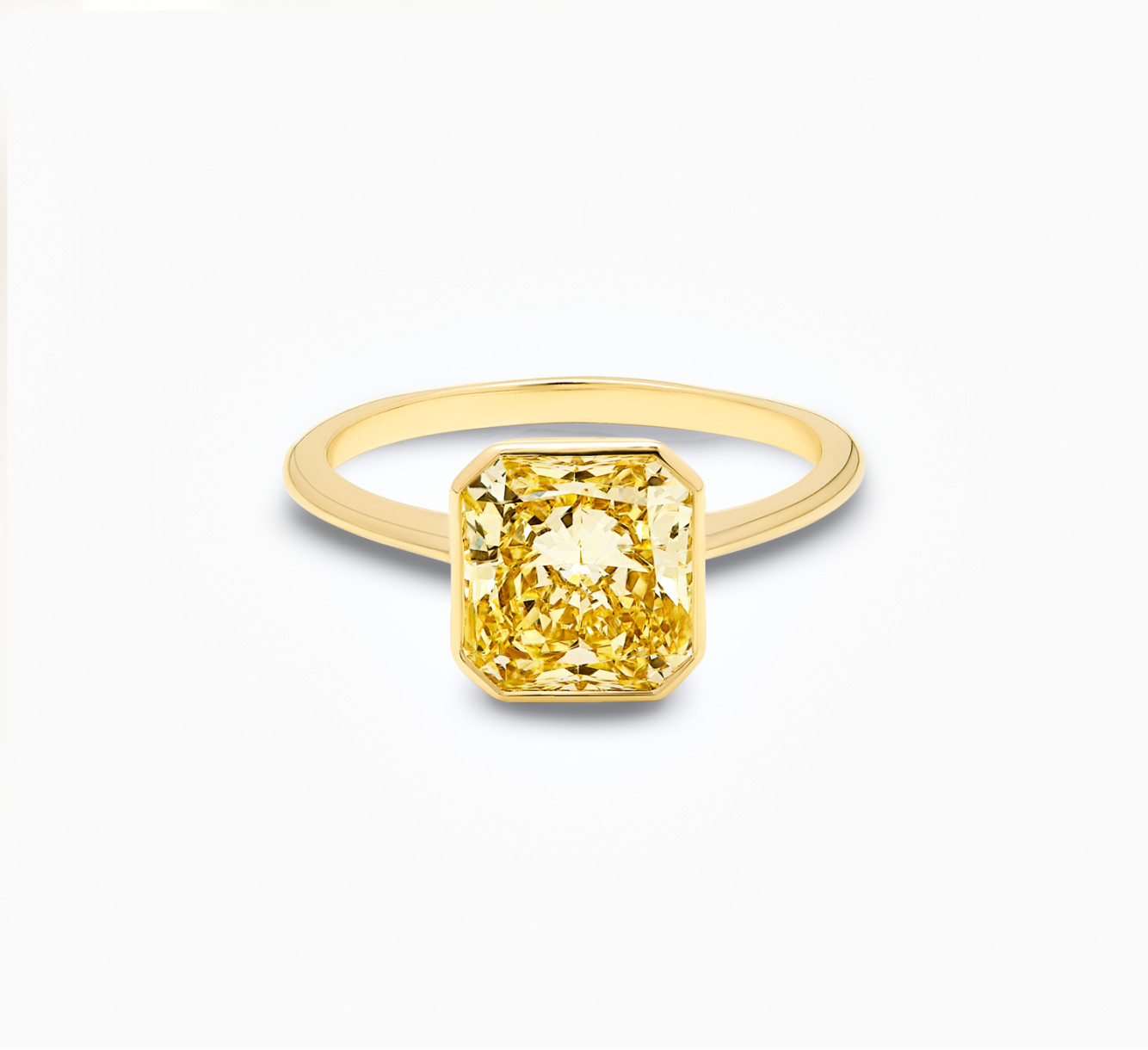 Каблучка з жовтого золота з діамантом Posh <span>00238</span>