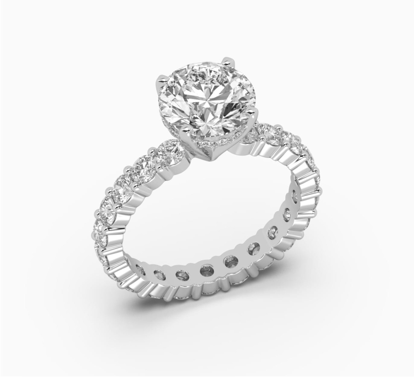 White gold ring with diamond Posh <span>2083</span>