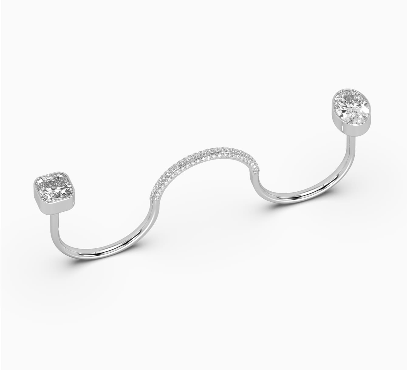 White gold ring with diamonds Posh <span>2262</span>
