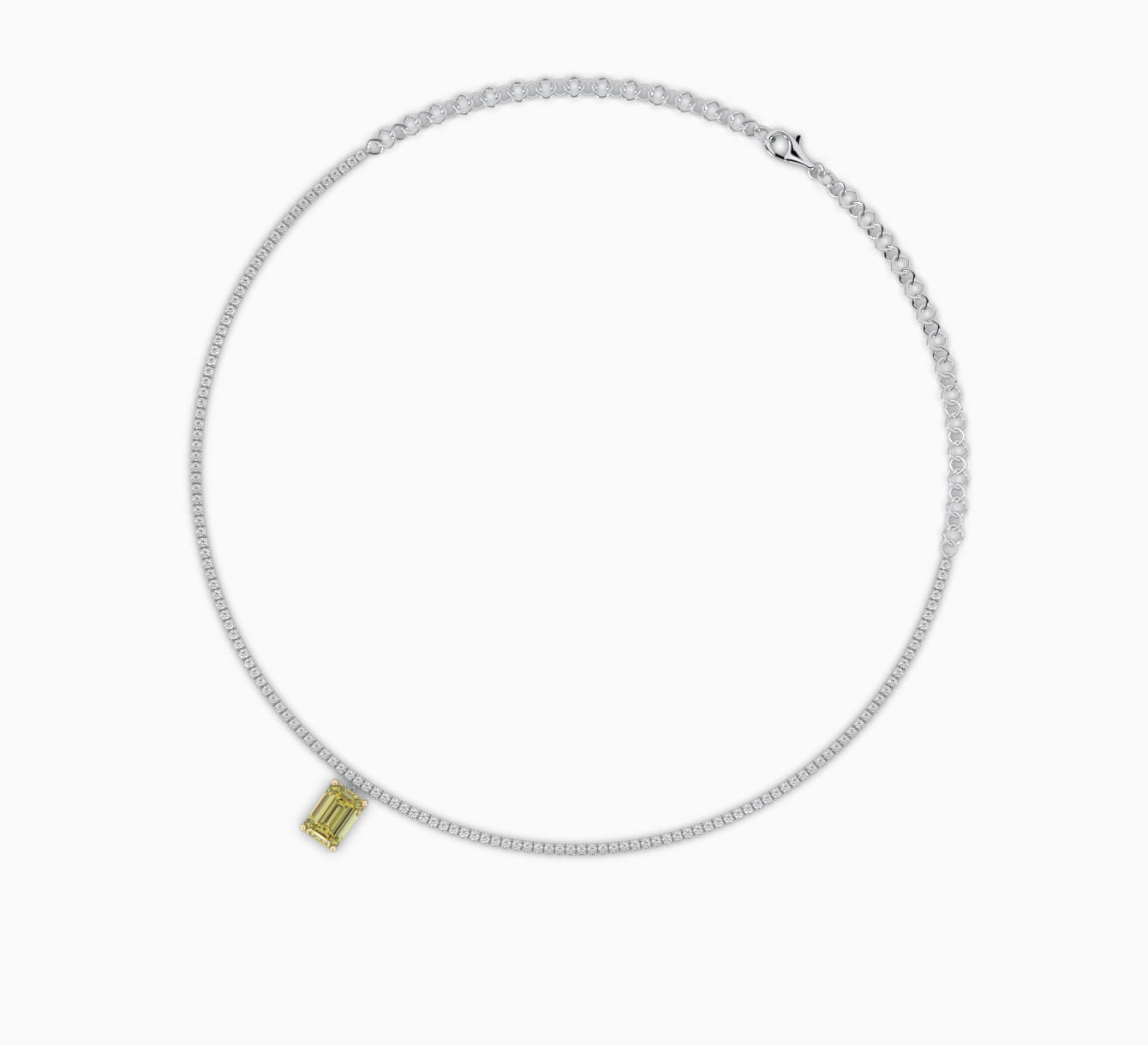 White gold necklace with diamonds Posh <span>2270</span>