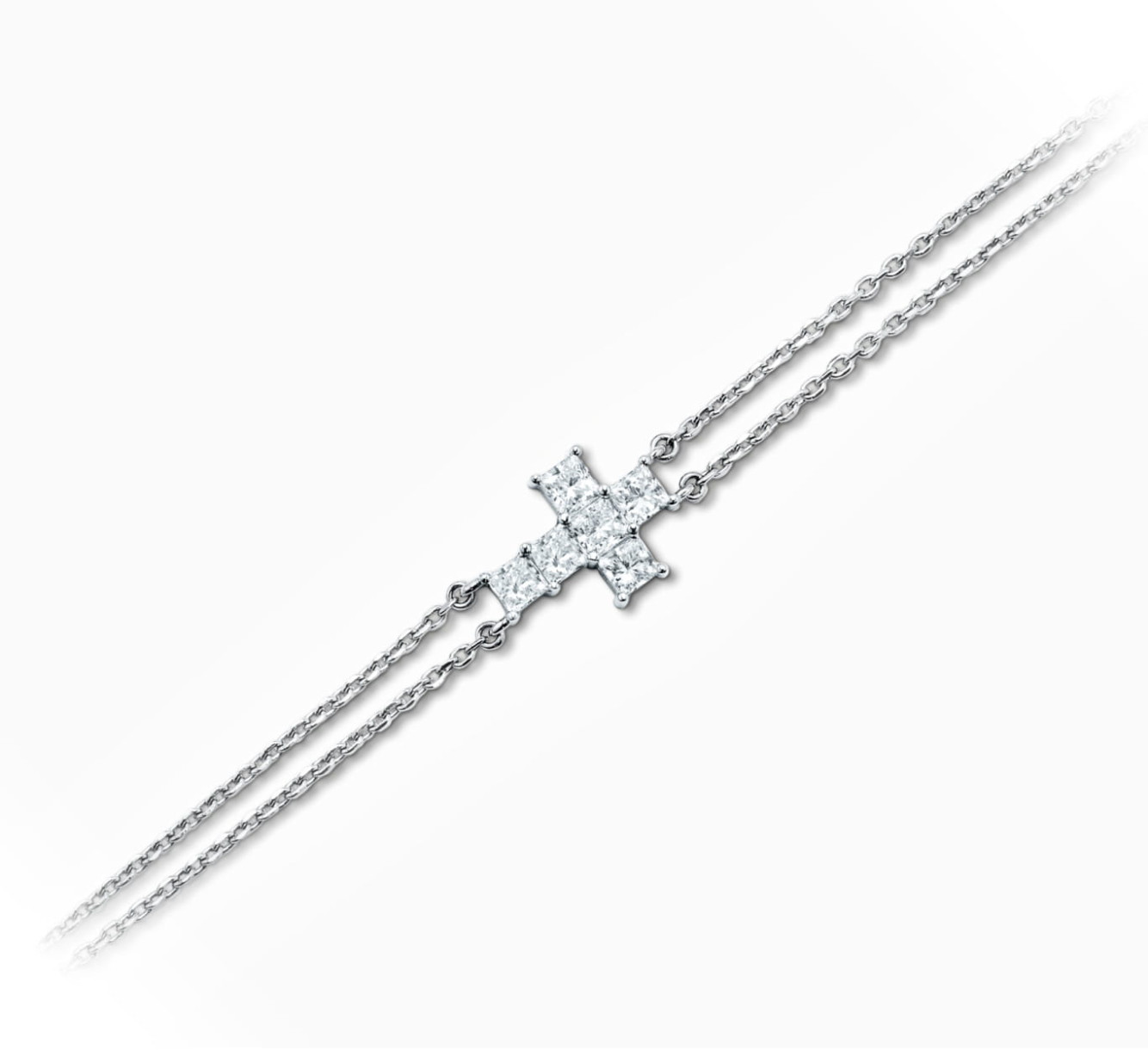 White gold bracelet with diamonds saint <span>2107</span>