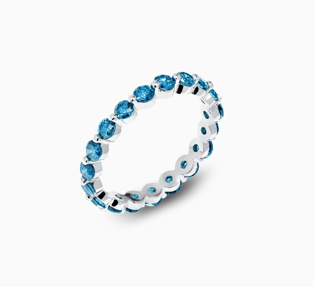 White ring with diamonds THE SENSES <span>1020</span>