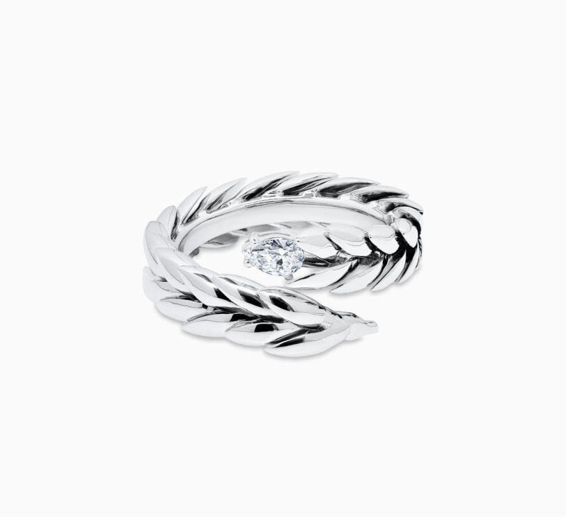 White gold ring with diamond Senses 2202