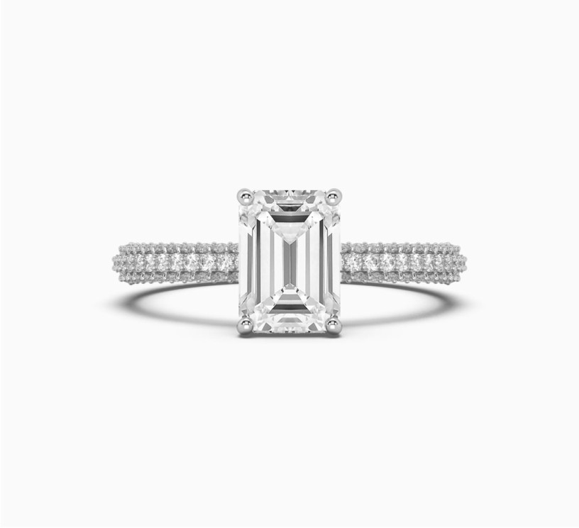 White gold ring with diamonds Signature 2260