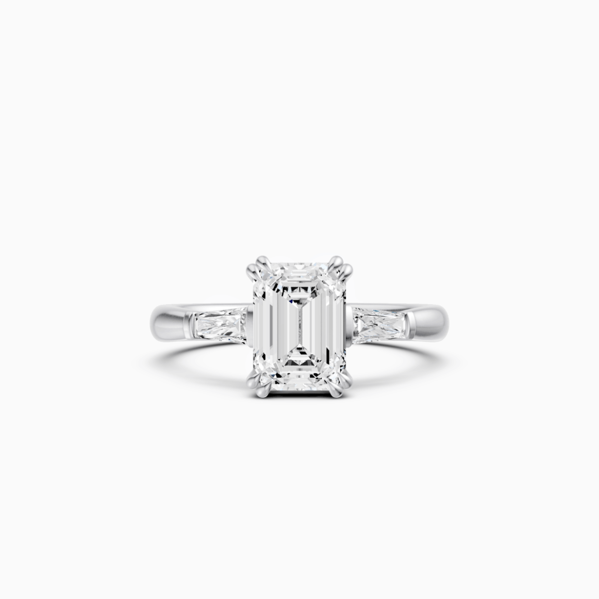 White gold ring with diamond Signature <span>3001</span>