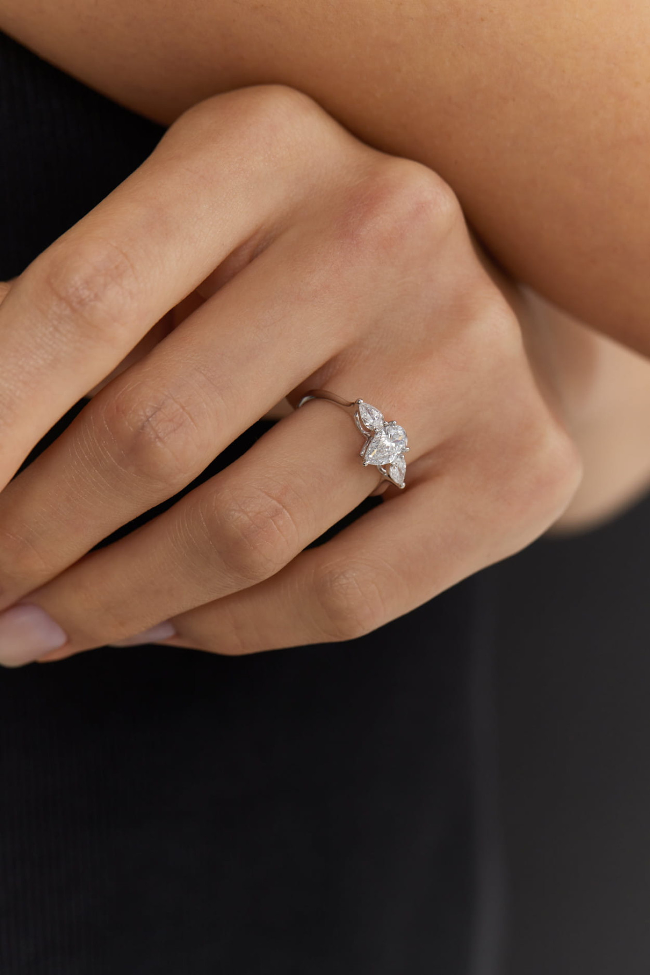 White gold ring with diamonds SOLO by KARAYA <span>2153</span>