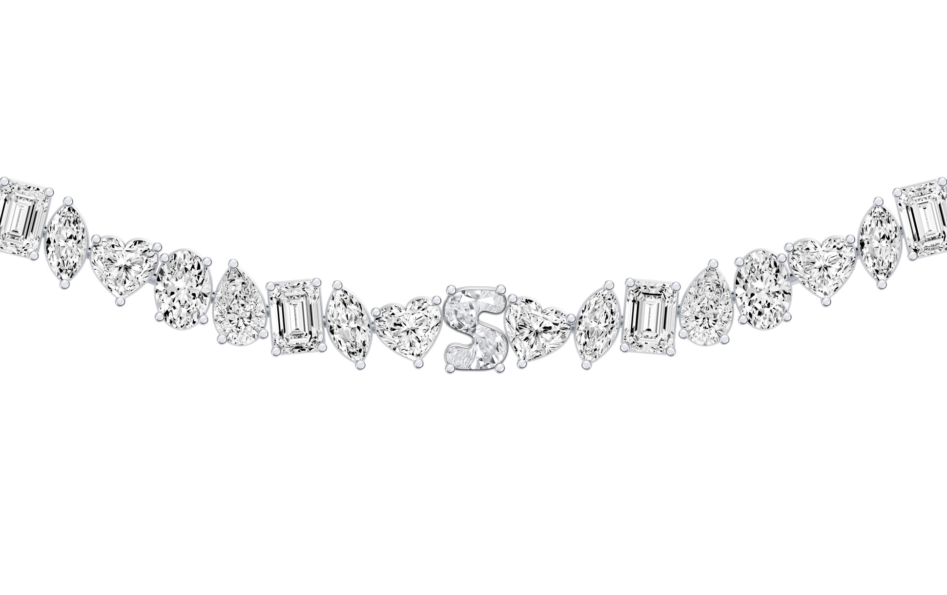 White gold necklace with diamonds SOLO by Elina Svitolina <span>6000</span>