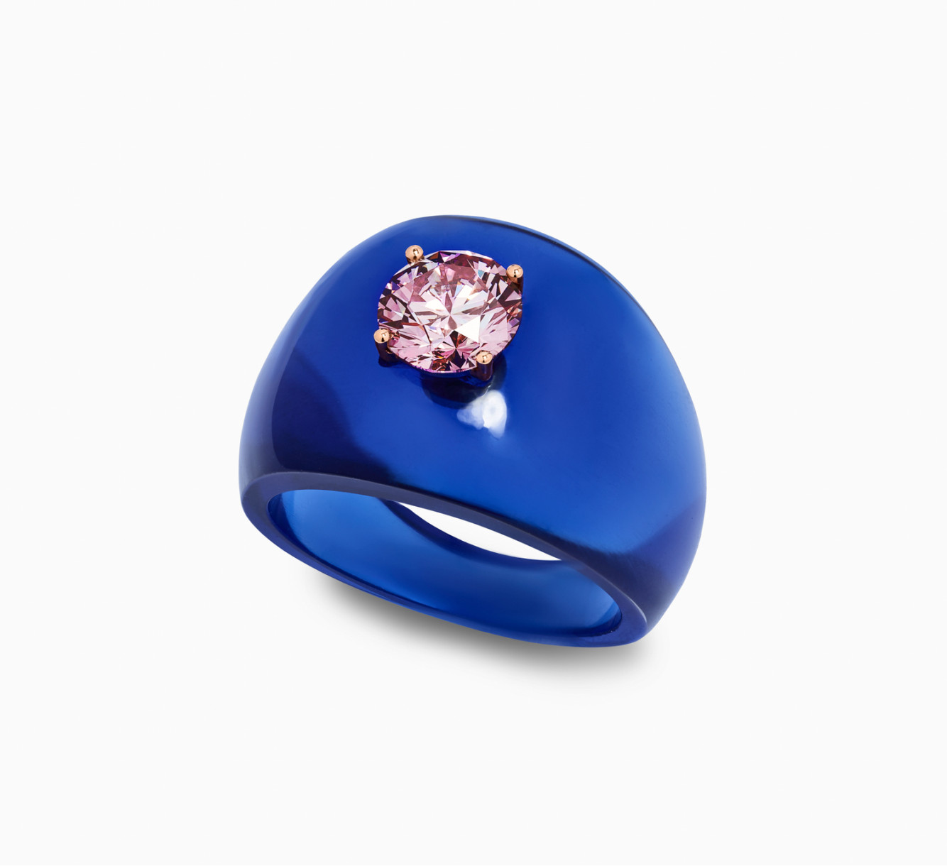 Bio resin blue Diamond ring SSS <span>2063</span>