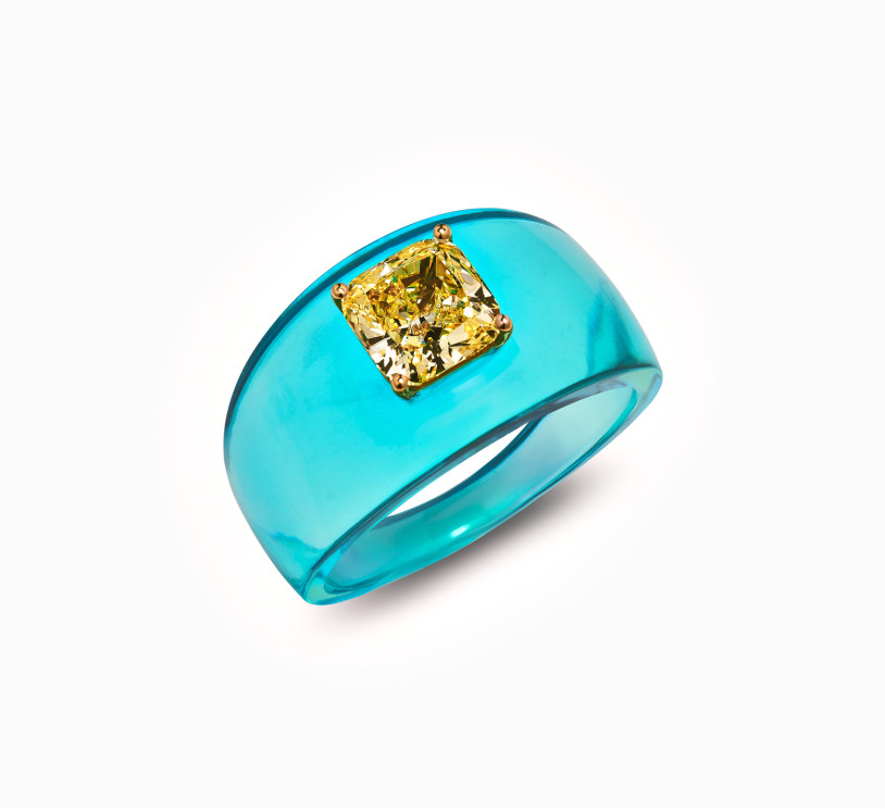 Bio resin Diamond ring SSS 2066