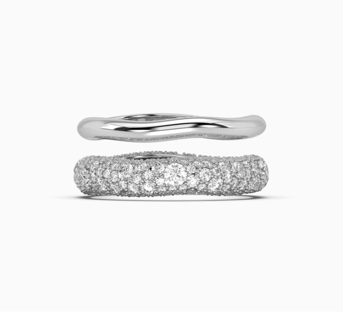 White gold rings with diamonds sun <span>2192</span>