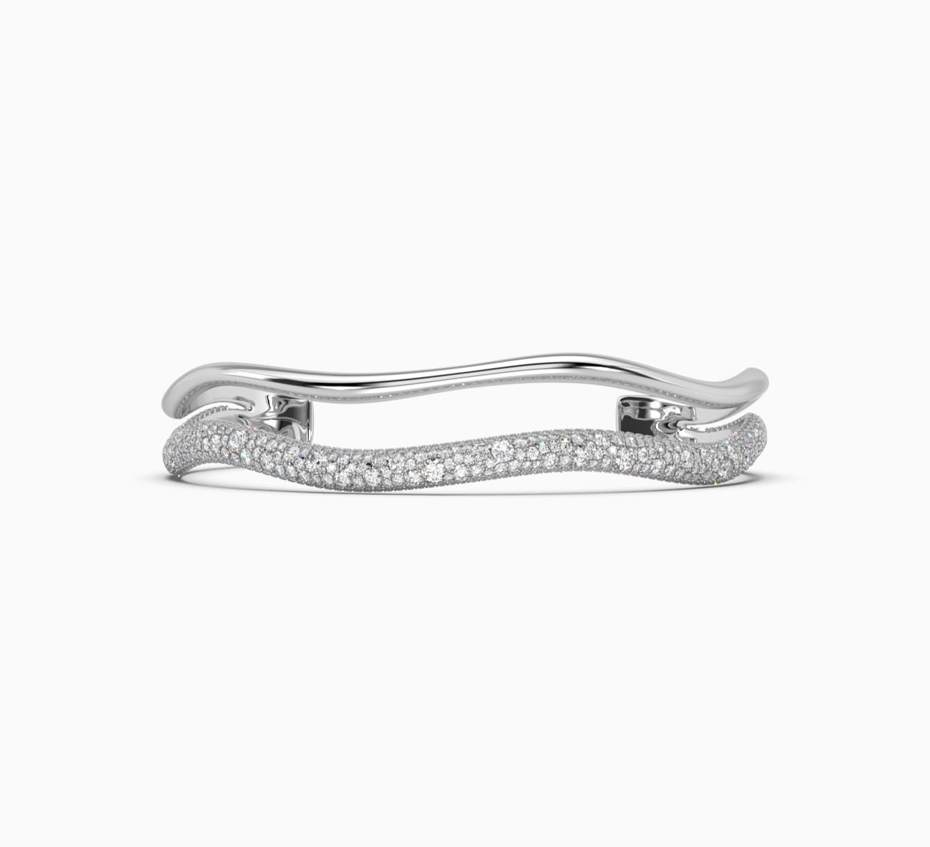 White gold bracelet with diamonds sun 2193W