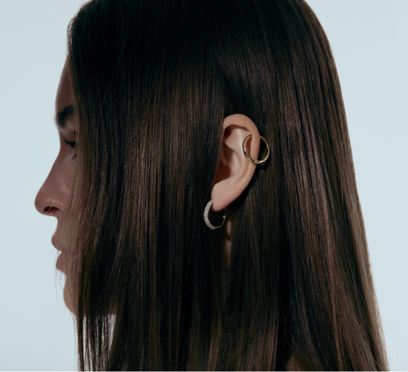 Earring with diamonds sun 2194Y