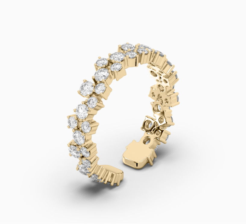 Earring with diamonds sun 2204