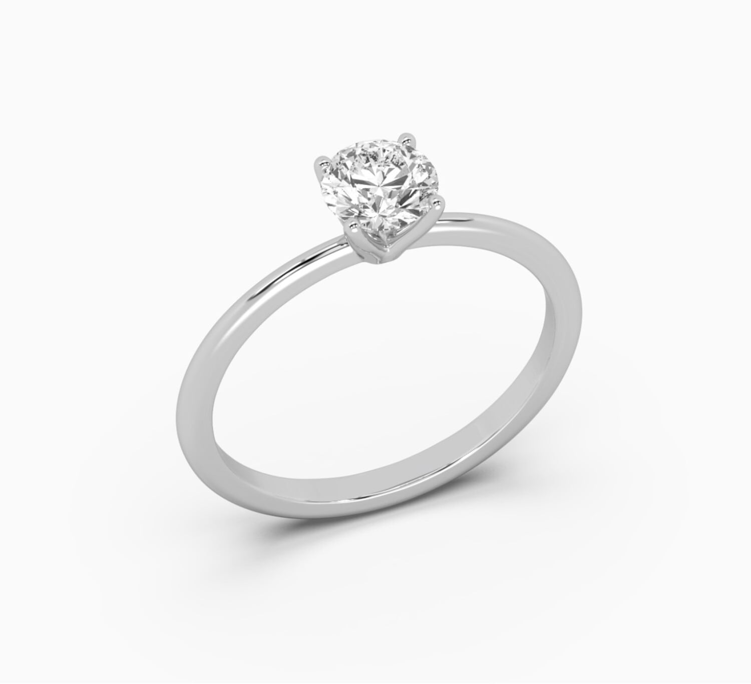 White gold ring with diamond Mono <span>1001</span>